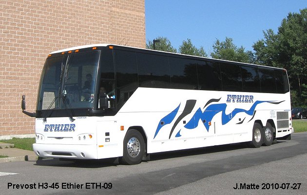 BUS/AUTOBUS: Prevost H3-45 2009 Ethier