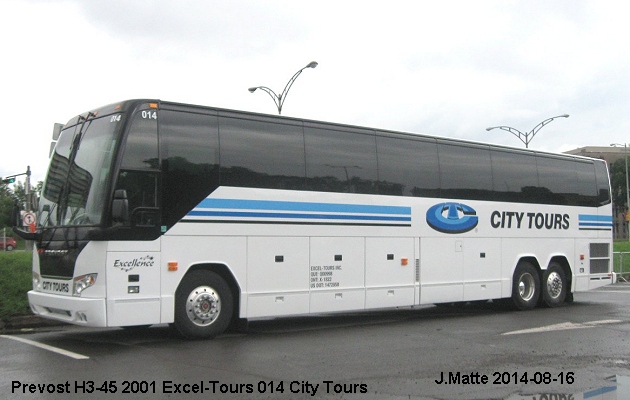 BUS/AUTOBUS: Prevost H3-45 2001 Excel-Tours