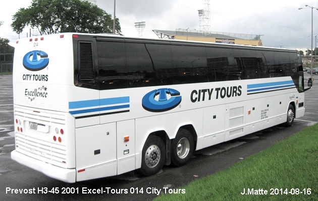 BUS/AUTOBUS: Prevost H3-45 2001 Excel-Tours