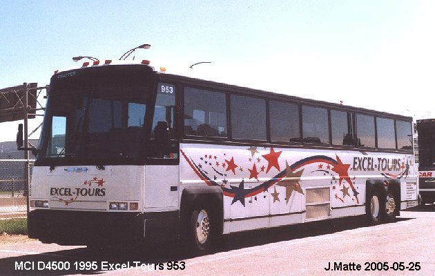 BUS/AUTOBUS: MCI D4500 1995 Excel-Tour