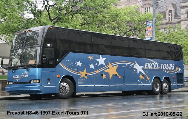 BUS/AUTOBUS: Prevost H3-45 1997 Excel-Tours