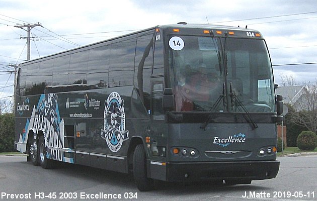 BUS/AUTOBUS: Prevost H3-45 2003 Excellence