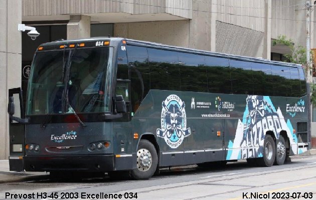 BUS/AUTOBUS: Prevost H3-45 2003 Excellence