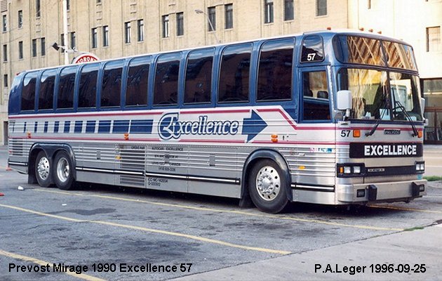 BUS/AUTOBUS: Prevost Mirage 1990 Excellence