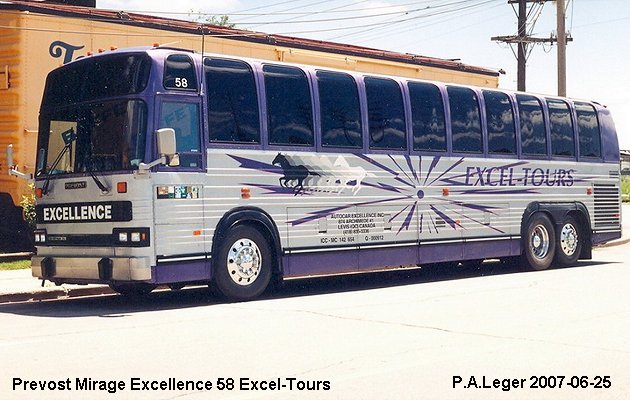 BUS/AUTOBUS: Prevost Mirage 1991 Excellence