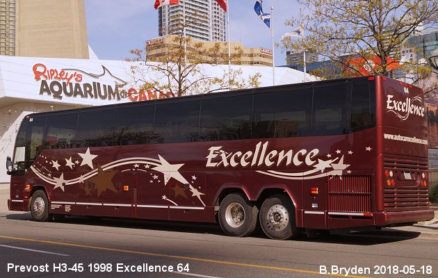 BUS/AUTOBUS: Prevost H3-45 1998 Excellence