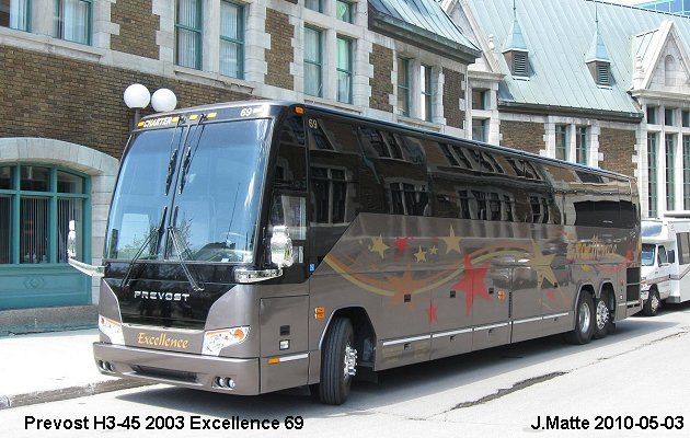 BUS/AUTOBUS: Prevost H3-45 2003 Excellence