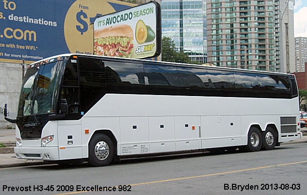 BUS/AUTOBUS: Prevost H3-45 2009 Excellence