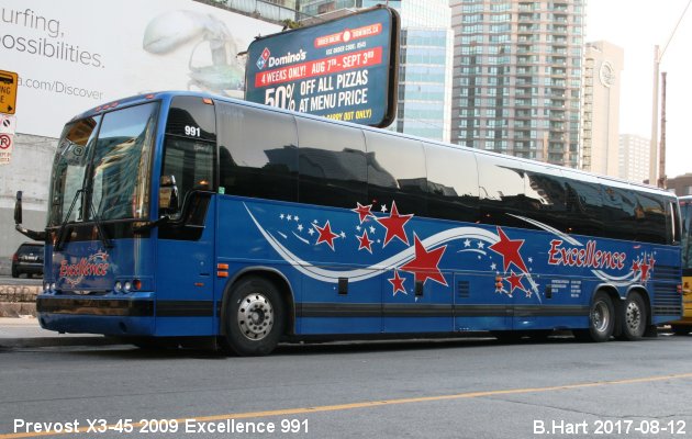 BUS/AUTOBUS: Prevost X3-45 2009 Excellence