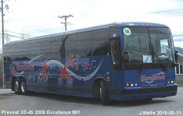 BUS/AUTOBUS: Prevost X3-45 2009 Excellence