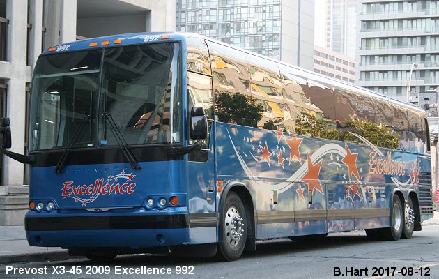 BUS/AUTOBUS: Prevost X3-45 2009 Excellence