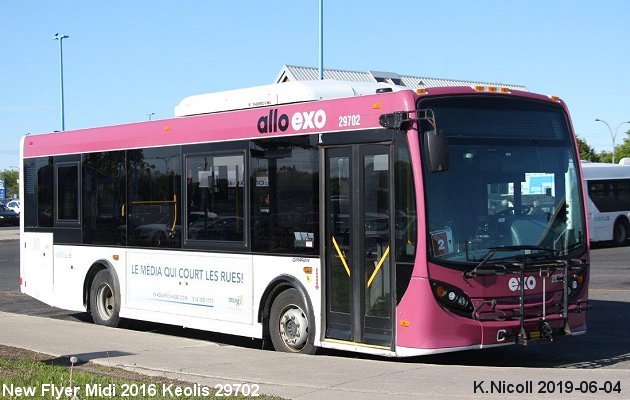 BUS/AUTOBUS: New Flyer Midi 2016 Keolis