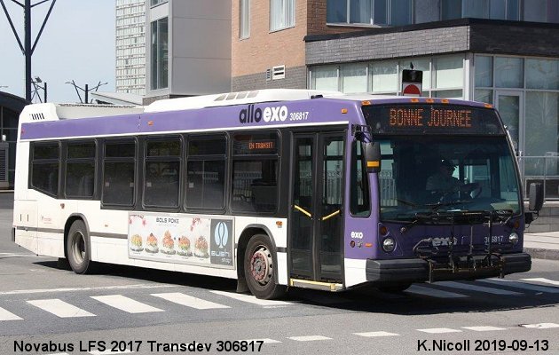 BUS/AUTOBUS: Novabus LFS 2017 Transdev