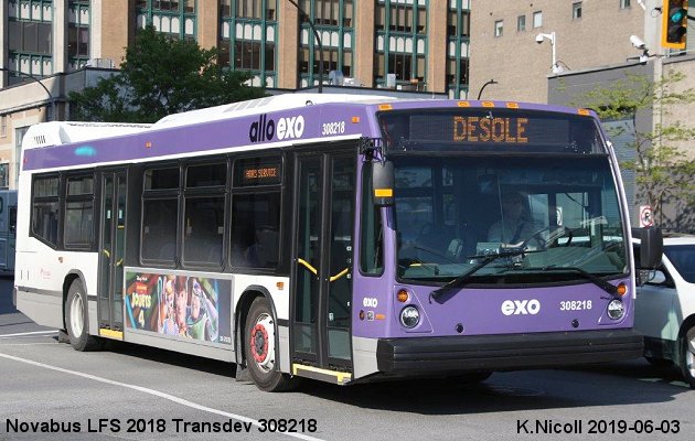 BUS/AUTOBUS: Novabus LFS 2018 Transdev