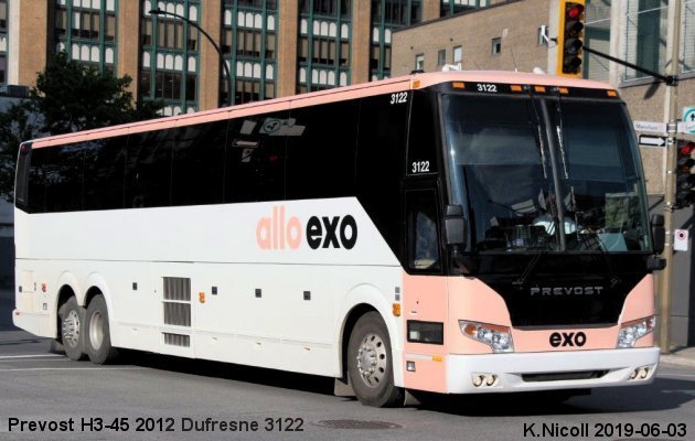 BUS/AUTOBUS: Prevost H3-45 2012 Dufresne