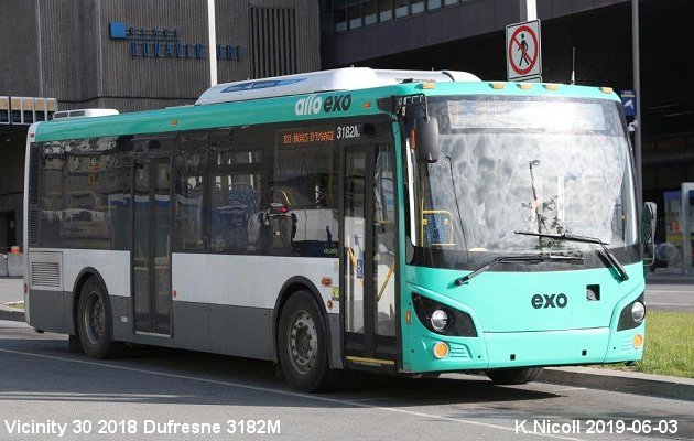 BUS/AUTOBUS: Vicinity 30 2018 Dufresne