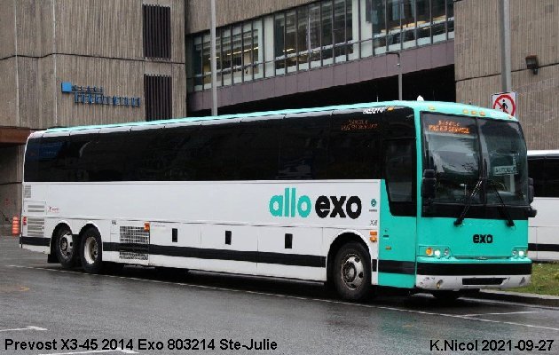 BUS/AUTOBUS: Prevost X3-45 2014 Transdev