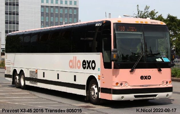 BUS/AUTOBUS: Prevost H3-45 2015 Transdev