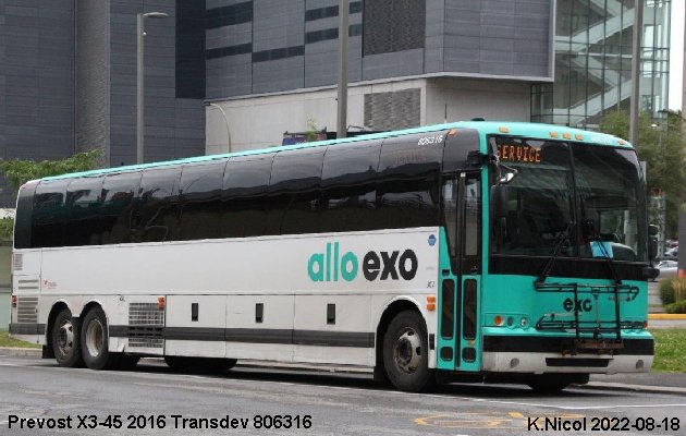 BUS/AUTOBUS: Prevost X3-45 2016 Transdev