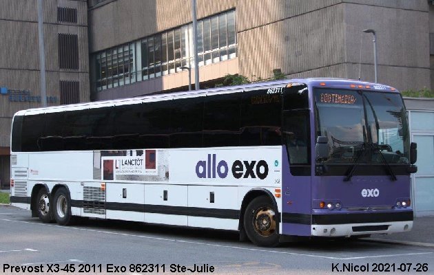 BUS/AUTOBUS: Prevost X3-45 2011 Transdev