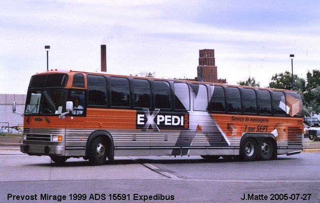 BUS/AUTOBUS: Prevost Mirage 1999 A.D.S.