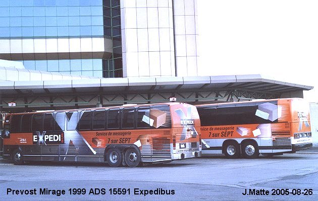 BUS/AUTOBUS: Prevost Mirage 1999 A.D.S.