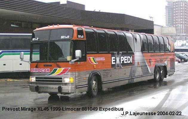 BUS/AUTOBUS: Prevost Le Mirage 1999 Limocar