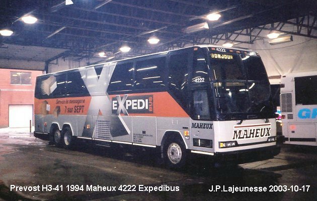 BUS/AUTOBUS: Prevost H3-41 1994 Maheux