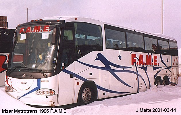 BUS/AUTOBUS: Irizar Metrotrans 1966 FAME