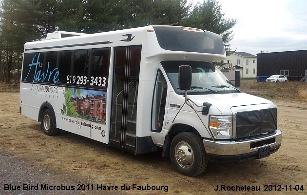 BUS/AUTOBUS: Blue Bird Microbird 2011 Faubourg