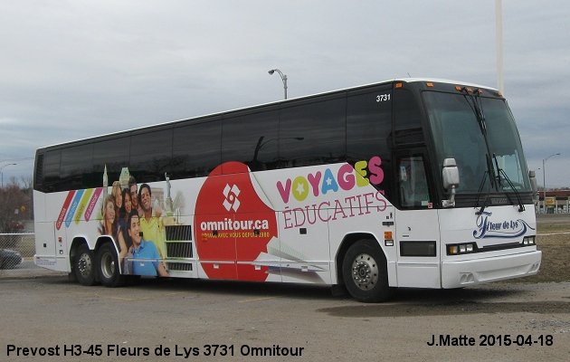 BUS/AUTOBUS: Prevost H3-45 1998 Fleurs de Lys