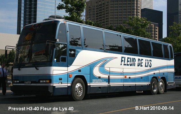 BUS/AUTOBUS: Prevost H3-40 1995 Fleurs de Lys