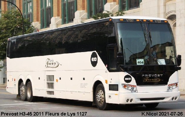 BUS/AUTOBUS: Prevost H3-45 2011 Fleurs de Lys