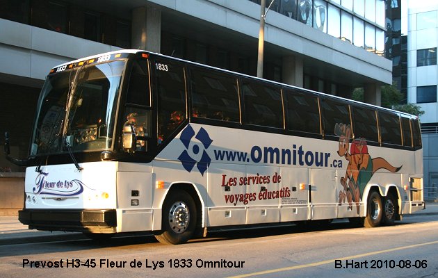 BUS/AUTOBUS: Prevost H3-45 1996 Fleurs de Lys