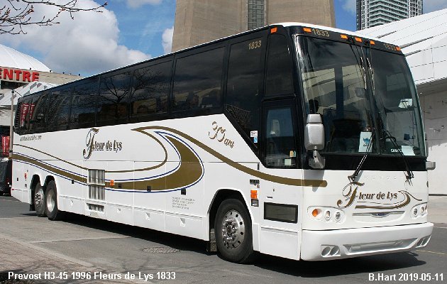 BUS/AUTOBUS: Prevost H3-45 1996 Fleurs de Lys