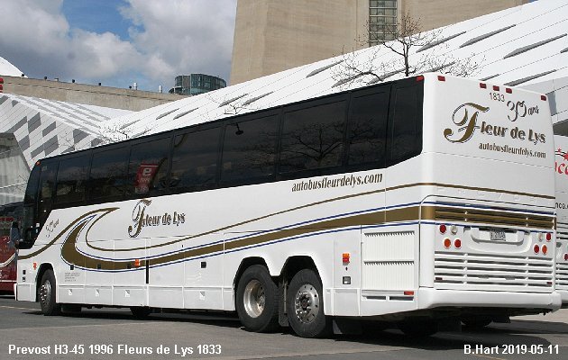 BUS/AUTOBUS: Prevost H3-45 1996 Fleurs de Lys