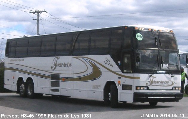 BUS/AUTOBUS: Prevost H3-45 1996 Fleurs de Lys