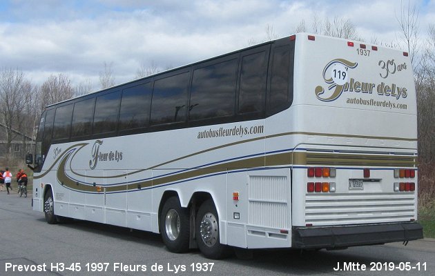 BUS/AUTOBUS: Prevost H3-45 1996 Fleurs de Lys