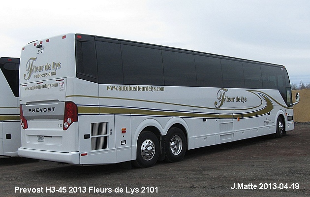 BUS/AUTOBUS: Prevost H3-45 2013 Fleurs de lys