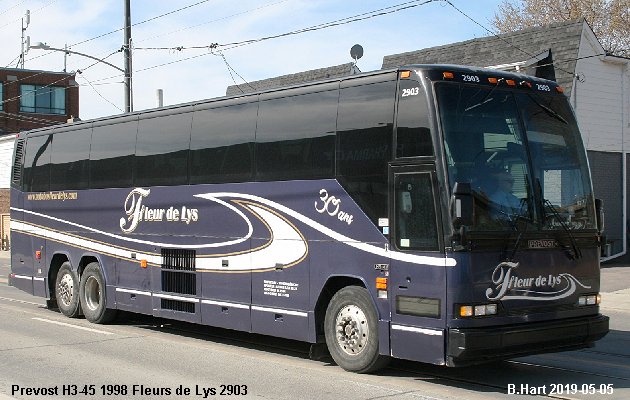 BUS/AUTOBUS: Prevost H3-45 1998 Fleurs de Lys