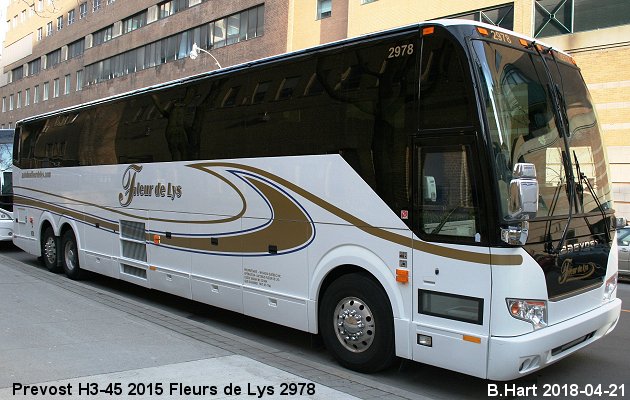 BUS/AUTOBUS: Prevost H3-45 2015 Fleurs de Lys