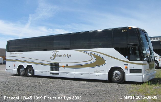 BUS/AUTOBUS: Prevost H3-45 1999 Fleurs de Lys