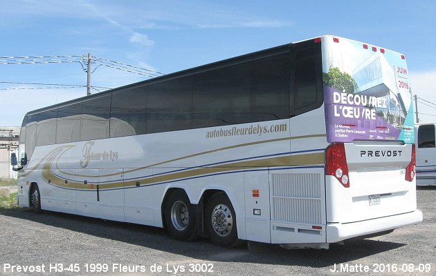 BUS/AUTOBUS: Prevost H3-45 1999 Fleurs de Lys