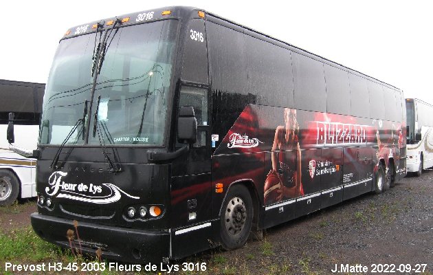 BUS/AUTOBUS: Prevost H3-45 2003 Fleurs de Lys