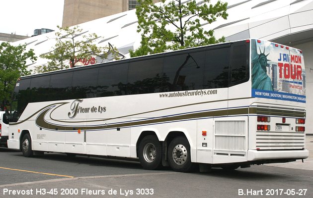 BUS/AUTOBUS: Prevost H3-45 2000 Fleurs de Lys