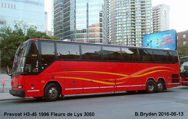 BUS/AUTOBUS: Prevost H3-45 1996 Fleurs de Lys