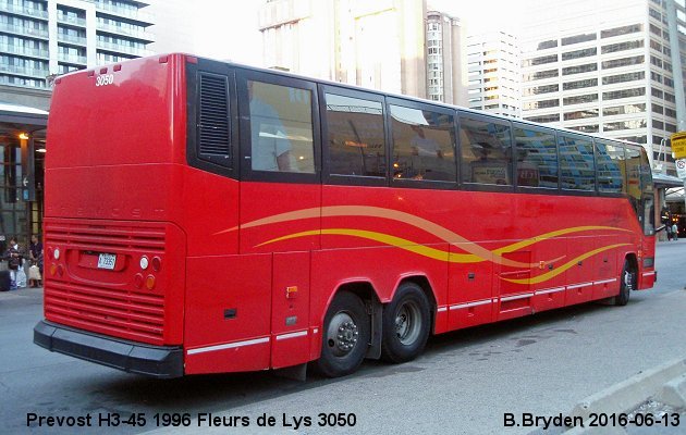 BUS/AUTOBUS: Prevost H3-45 1996 Fleurs de Lys