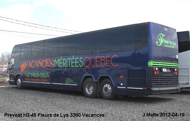 BUS/AUTOBUS: Novabus H3-45 2003 Fleur de Lys