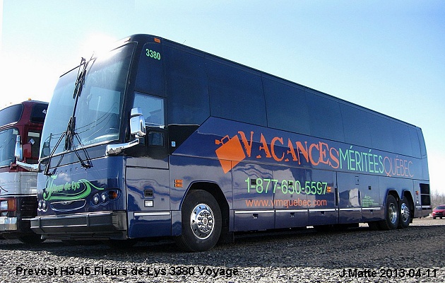 BUS/AUTOBUS: Prevost H3-45 2008 Fleurs de lys