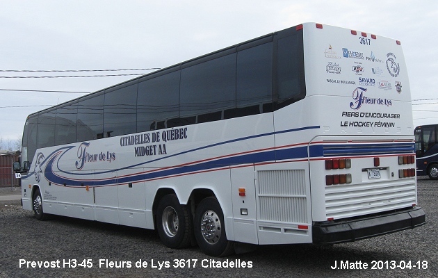 BUS/AUTOBUS: Prevost H3-45 1999 Fleurs de lys